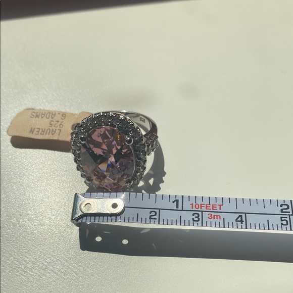 Stunning Silver Ring with Pink Stone!  NWT!   Size 8. - Picture 12 of 12